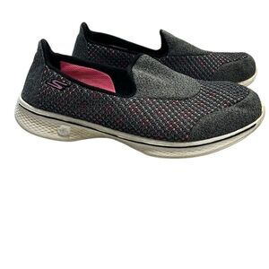 Skechers Women's Go Walk 4 Slip-On Walking Shoes Size 9 Multicolor - Black
